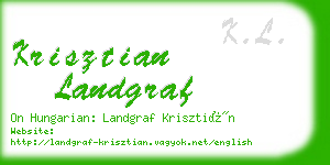 krisztian landgraf business card